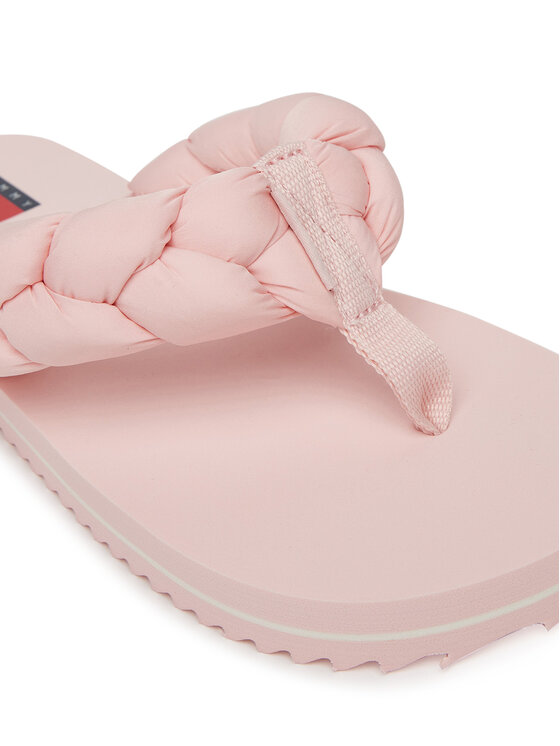 Tommy Jeans Japonke Tommy Jeans Braided Thong Beach Sandal EN0EN02877 Roza