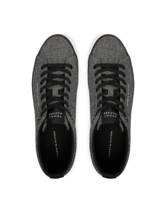 Tommy Hilfiger Tenisky Tommy Hilfiger Th Hi Vulc Core Low Chambray FM0FM05818 Šedá