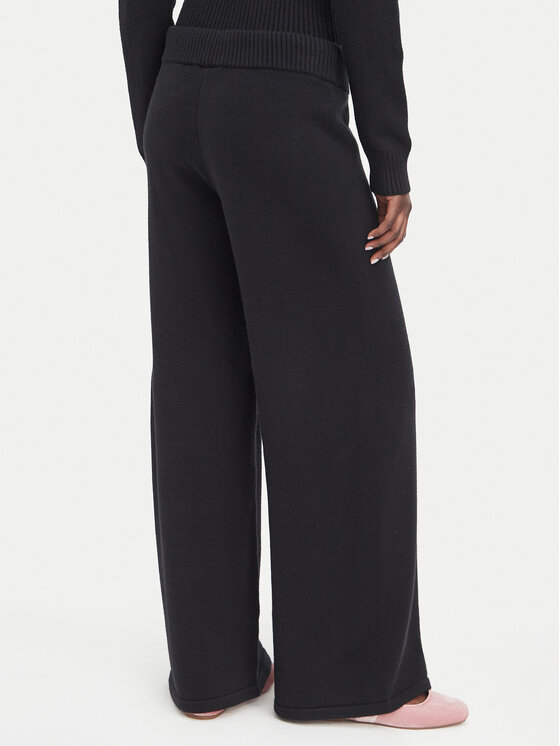 Juicy Couture Juicy Couture Kötött nadrág JCWBJ226310 Fekete Relaxed Fit