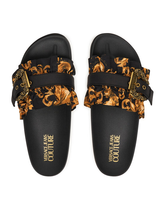 Versace Jeans Couture Шльопанці Versace Jeans Couture 80VA3SM5 ZS175 G89 Чорний