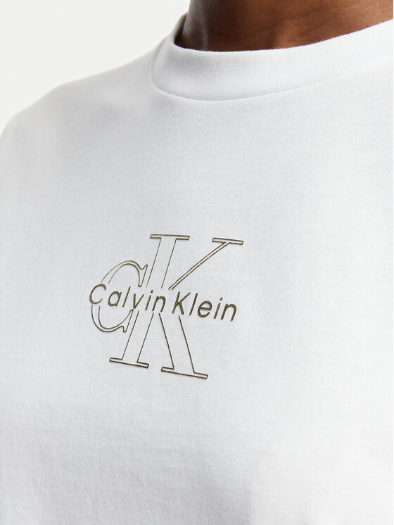 Calvin Klein Jeans Calvin Klein Jeans Camiseta Classic Monologo LV047D873G Blanco Regular Fit