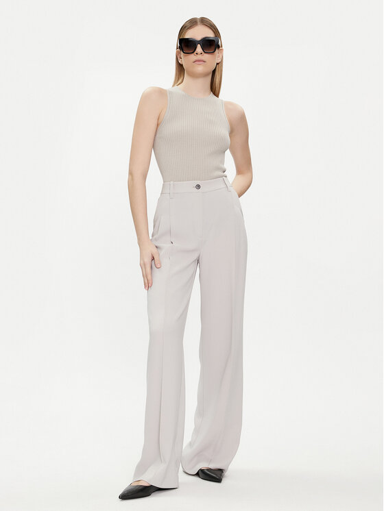 Calvin Klein Calvin Klein Marškinėliai K20K206506 Balta Slim Fit