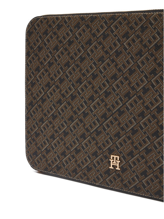 Tommy Hilfiger Θήκη για laptop Tommy Hilfiger Th Icon Laptop Case Mono Print AW0AW18929 Μαύρο