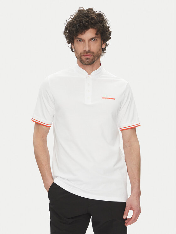 KARL LAGERFELD KARL LAGERFELD Polo majica 745022 552232 Bela Regular Fit