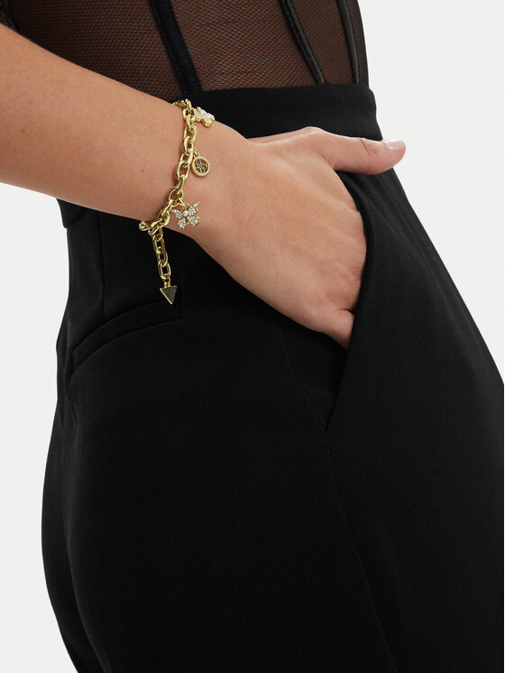 Guess Náramek Guess JUBB06 130JW Zlatá