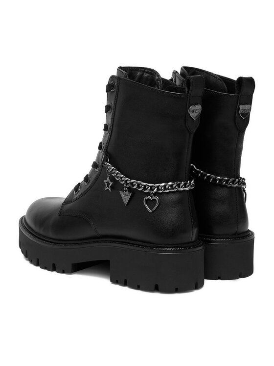 Guess Bakancs Guess CEO-CI12-LEA-04 Fekete
