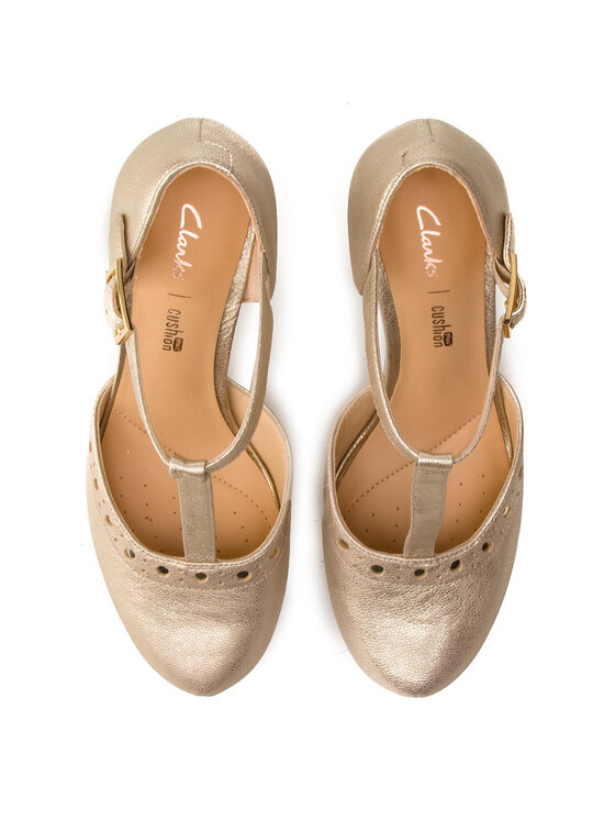 Clarks Pantofi Clarks Dalia Leah 261393024 Auriu