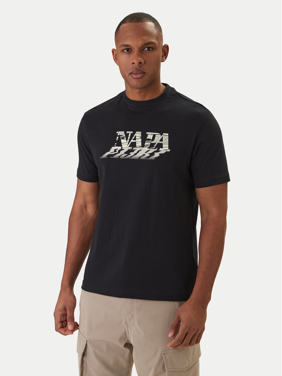Napapijri Napapijri Camiseta Lodestar NP0A4FGY Negro Regular Fit