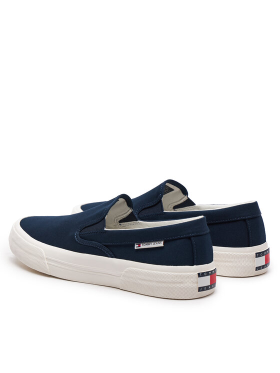 Tommy Jeans Tenisky Tommy Jeans Tjm Slip On Canvas Color EM0EM01366 Tmavomodrá
