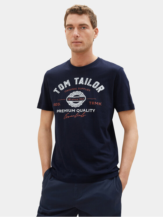 Tom Tailor Tom Tailor Majica 1037735 Mornarsko modra Regular Fit