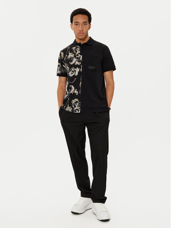 Versace Jeans Couture Versace Jeans Couture Поло 78GAG625 Чорний Regular Fit