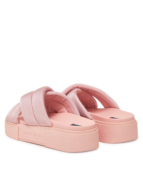 Tommy Jeans Klapki Tommy Jeans Tjw Flatform Sandal EN0EN02775 Różowy