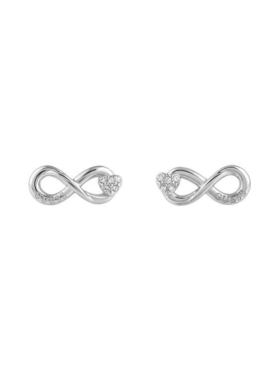 Guess Naušnice Guess JUBE06 049JW Srebrna