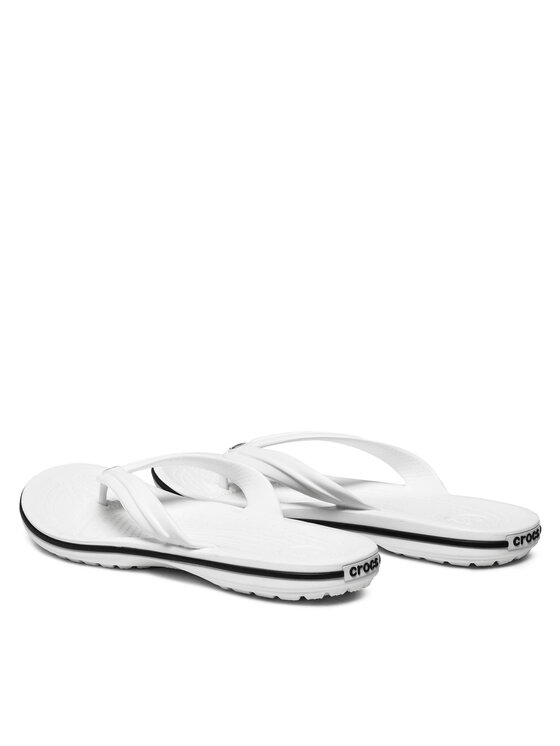 Crocs Čības uz pirksta Crocs Crocband Flip 11033 Balts