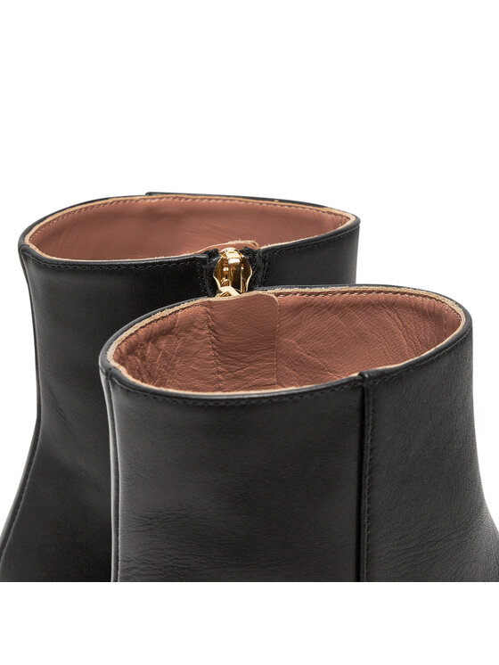Pollini Škornji Pollini SA21045C1LTD0000 Črna