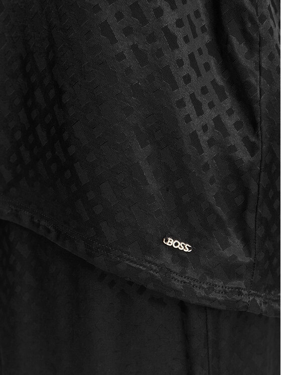 BOSS BOSS Pizsamaing 50570996 Fekete Relaxed Fit
