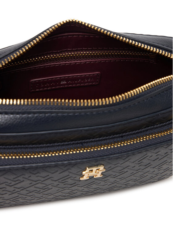 Tommy Hilfiger Torebka Tommy Hilfiger Th Icon Camera Bag Mono AW0AW18121 Granatowy