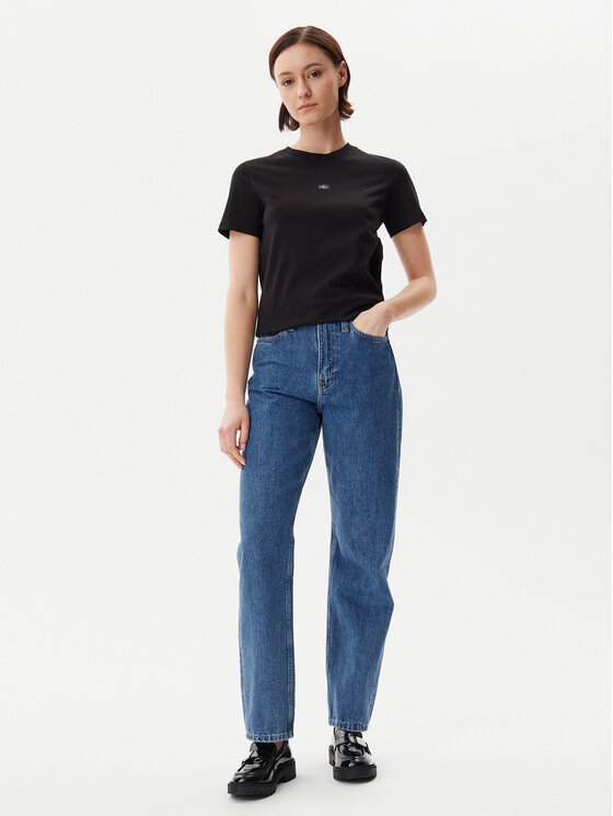 Calvin Klein Jeans Calvin Klein Jeans Marškinėliai J20J225243 Juoda Regular Fit