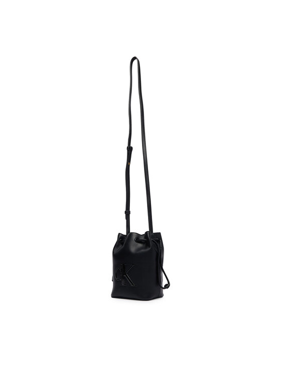 Calvin Klein Torebka Calvin Klein Bold Ck Mini Bucket Crossbody LV04F3870G Czarny