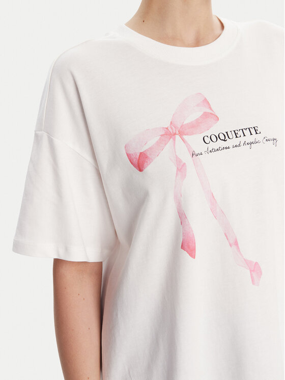 ONLY ONLY Camiseta Vivvi 15346761 Blanco Regular Fit