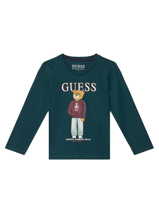 Guess Guess Blusa N6YI06 K3794 Verde oscuro Regular Fit