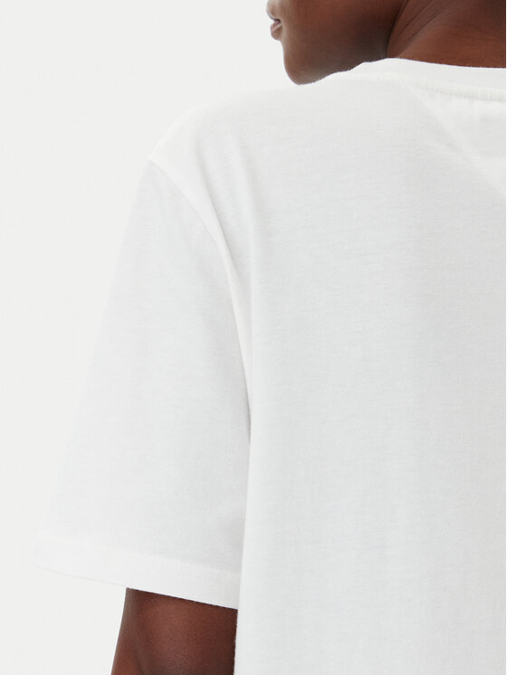 Tommy Jeans Tommy Jeans T-shirt Color Varsity DW0DW21337 Écru Relaxed Fit