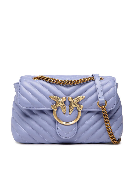 PINKO Kabelka Pinko Love Mini Lady Puff Chevron 1 Cl AI 22-23 PLTT 1P22Z3 A03Z Fialová