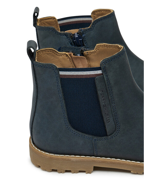 Tommy Hilfiger Šnurovacia obuv Tommy Hilfiger T1X5-33700-0124 S Tmavomodrá