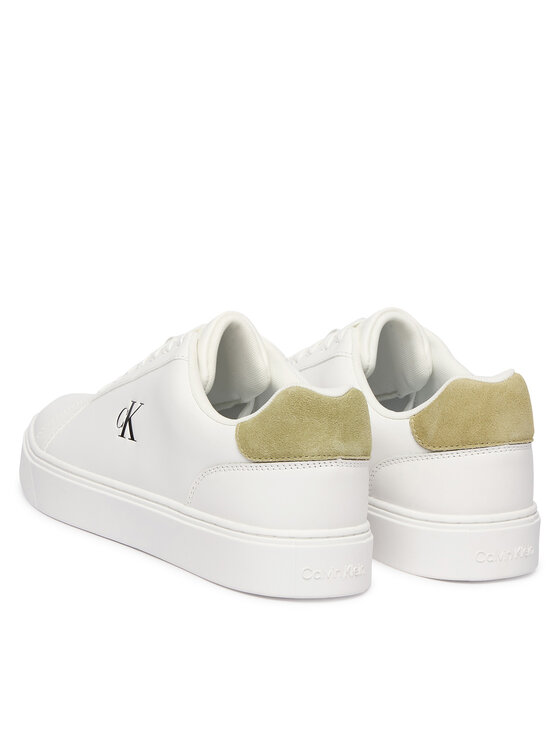 Calvin Klein Sneakers Calvin Klein Classic Cupsole Laceup Lth YM0YM01435 Bianco