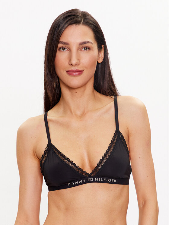 Tommy Hilfiger Tommy Hilfiger Bralette UW0UW04242 Negro