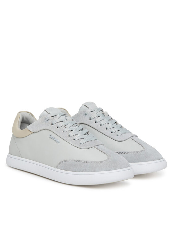 Calvin Klein Sneakers Calvin Klein Cupsole Lace Up - Lth Sue Mix HW0HW02435 Grigio