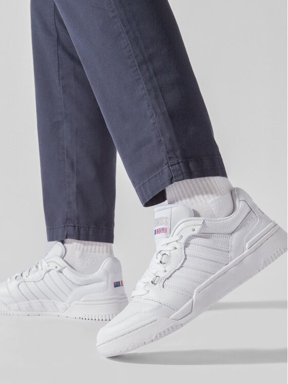 K-SWISS SI-18 RIVAL sneakers in pelle per donna, bianche, comode e con supporto