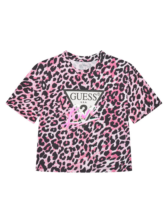 Guess Guess Футболка J5YI07 K6YW4 Рожевий Regular Fit
