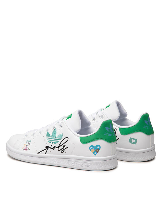 adidas Снікерcи adidas Stan Smith J GZ7384 Білий