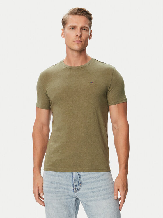 Tommy Jeans Tommy Jeans Camiseta Jasper DM0DM20363 Verde Slim Fit