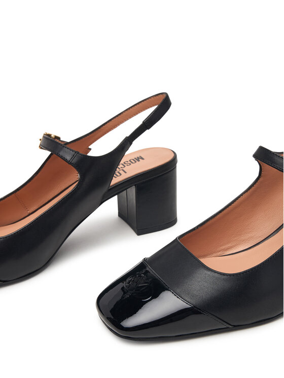 LOVE MOSCHINO Lodičky LOVE MOSCHINO JA10395G0PIA700A Čierna