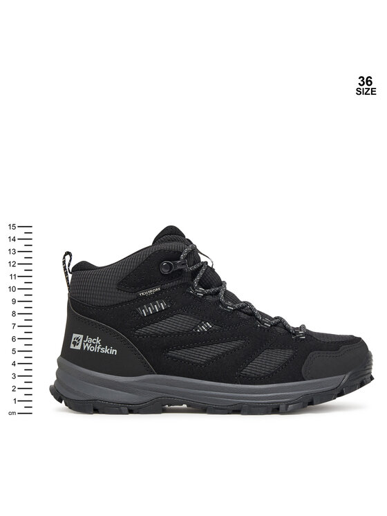 Jack Wolfskin Трекінгові черевики Jack Wolfskin Vojo Tour Texapore Mid A64104 Чорний