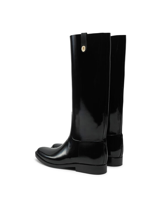 Tommy Hilfiger Botas de agua Tommy Hilfiger Th Stud Rubber Long Rainboot FW0FW08185 Negro