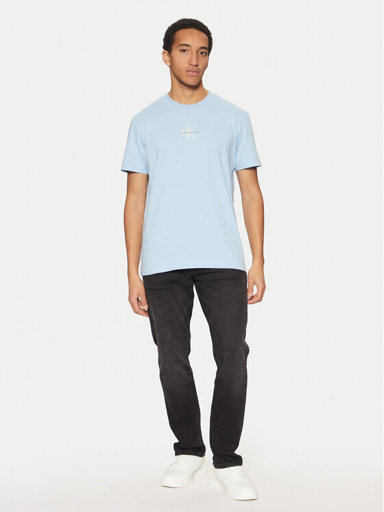 Calvin Klein Jeans Calvin Klein Jeans T-shirt Monologo J30J325649 Celeste Regular Fit
