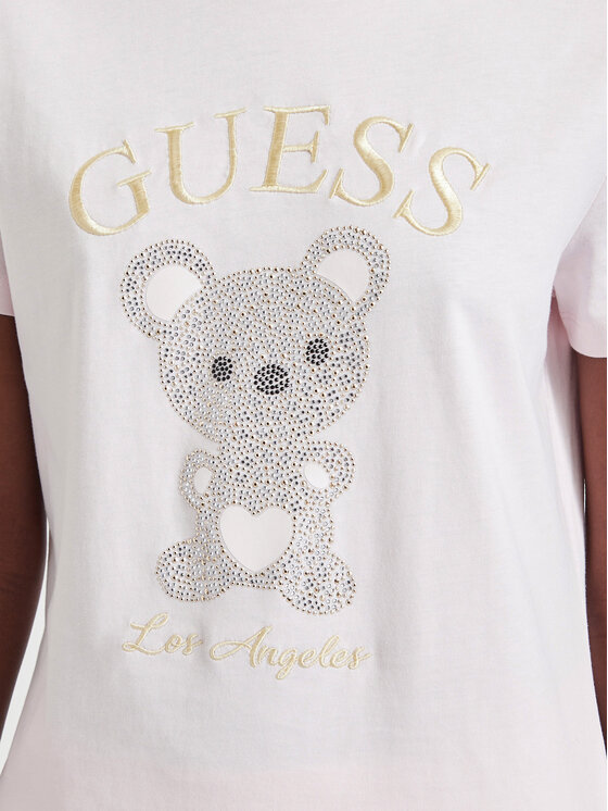 Guess Guess Camiseta V6BI28 K9360 Rosa claro Regular Fit