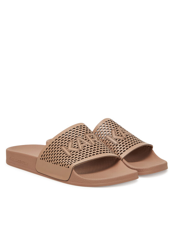 KARL LAGERFELD Шльопанці KARL LAGERFELD Kondo 2.0 KL80915 Бежевий