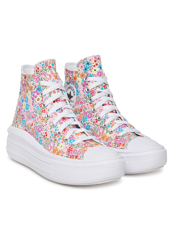 Converse Sneakersy Converse Chuck Taylor All Star Move Platform Mini Flowers A14968C Barevná