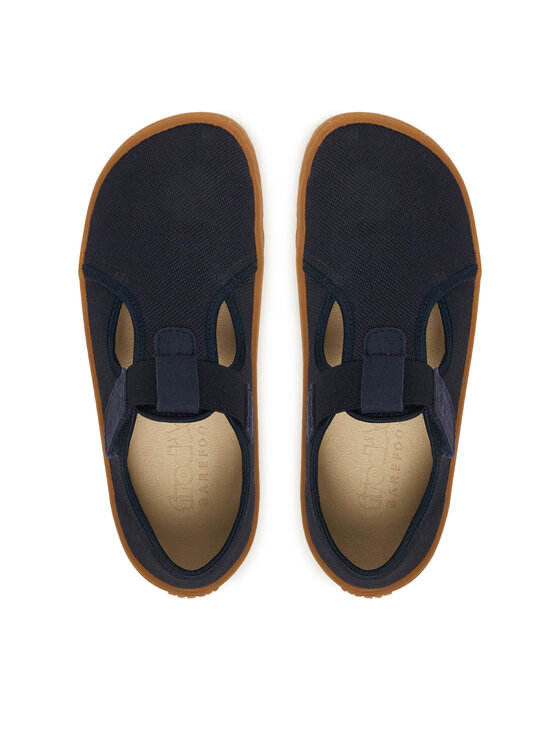 Froddo Тапочки Froddo Barefoot Canvas T-Bar G1700439 D Cиній