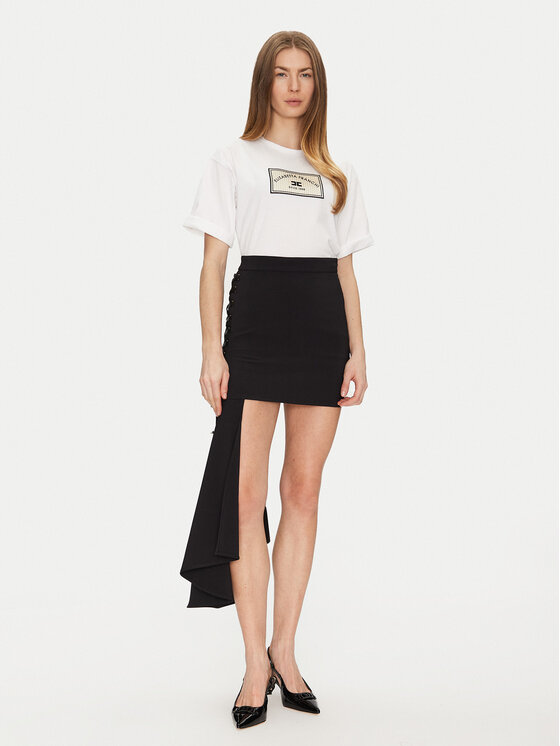 Elisabetta Franchi Elisabetta Franchi T-shirt MA-035-51E2-V170 Bijela Regular Fit