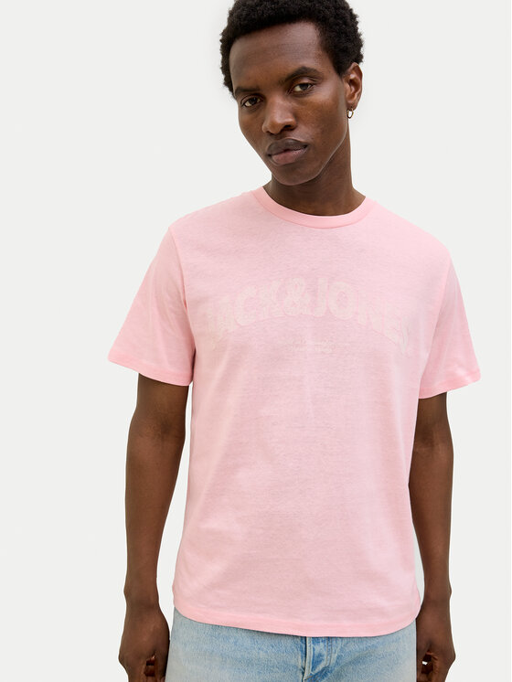 Jack & Jones Jack & Jones Футболка Almeria 12276962 Рожевий Regular Fit