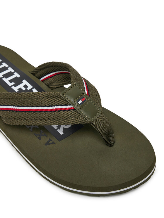 Tommy Hilfiger Čības uz pirksta Tommy Hilfiger Corporate Hilfiger Beach FM0FM05436 Sarkans