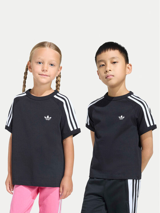 adidas adidas Camiseta 3-Stripes KD3309 Negro Loose Fit