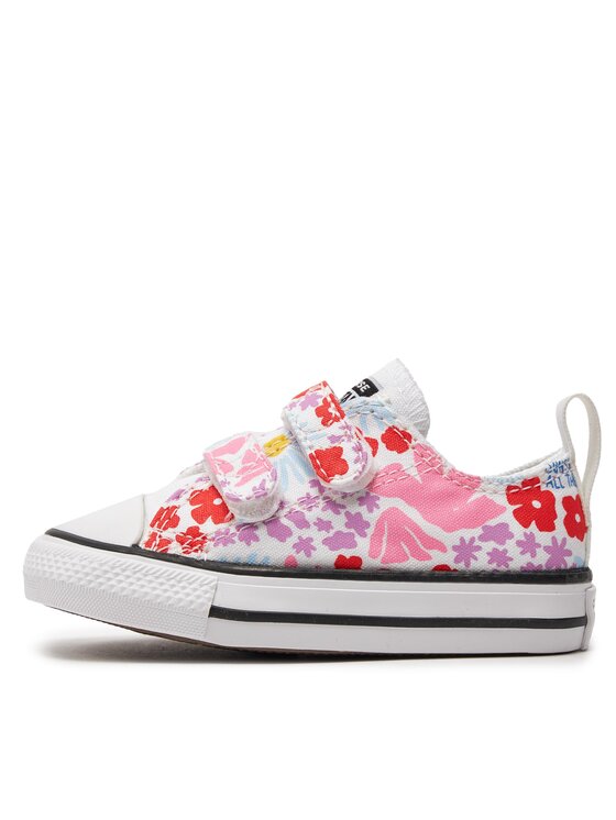 Converse Sportbačiai Converse Chuck Taylor All Star Easy On Floral Ox A06340C Balta