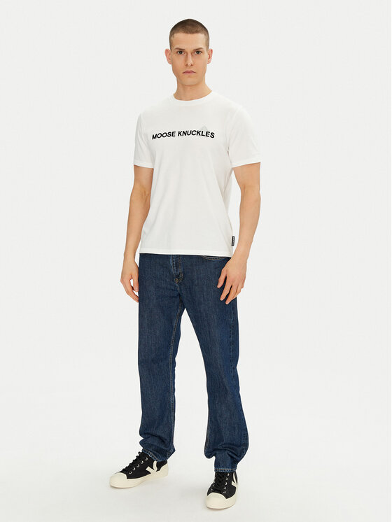 Moose Knuckles Moose Knuckles Футболка Conway M15MT760 Écru Regular Fit