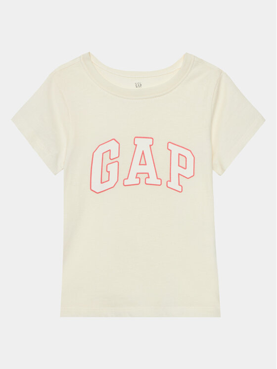 Gap Gap Футболка 459909-00 Écru Regular Fit
